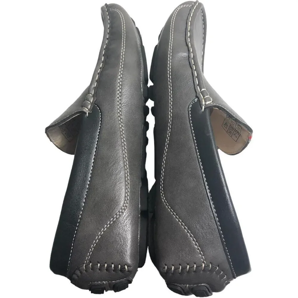 Bruno Marc Gray Penny Loafers Moccasins